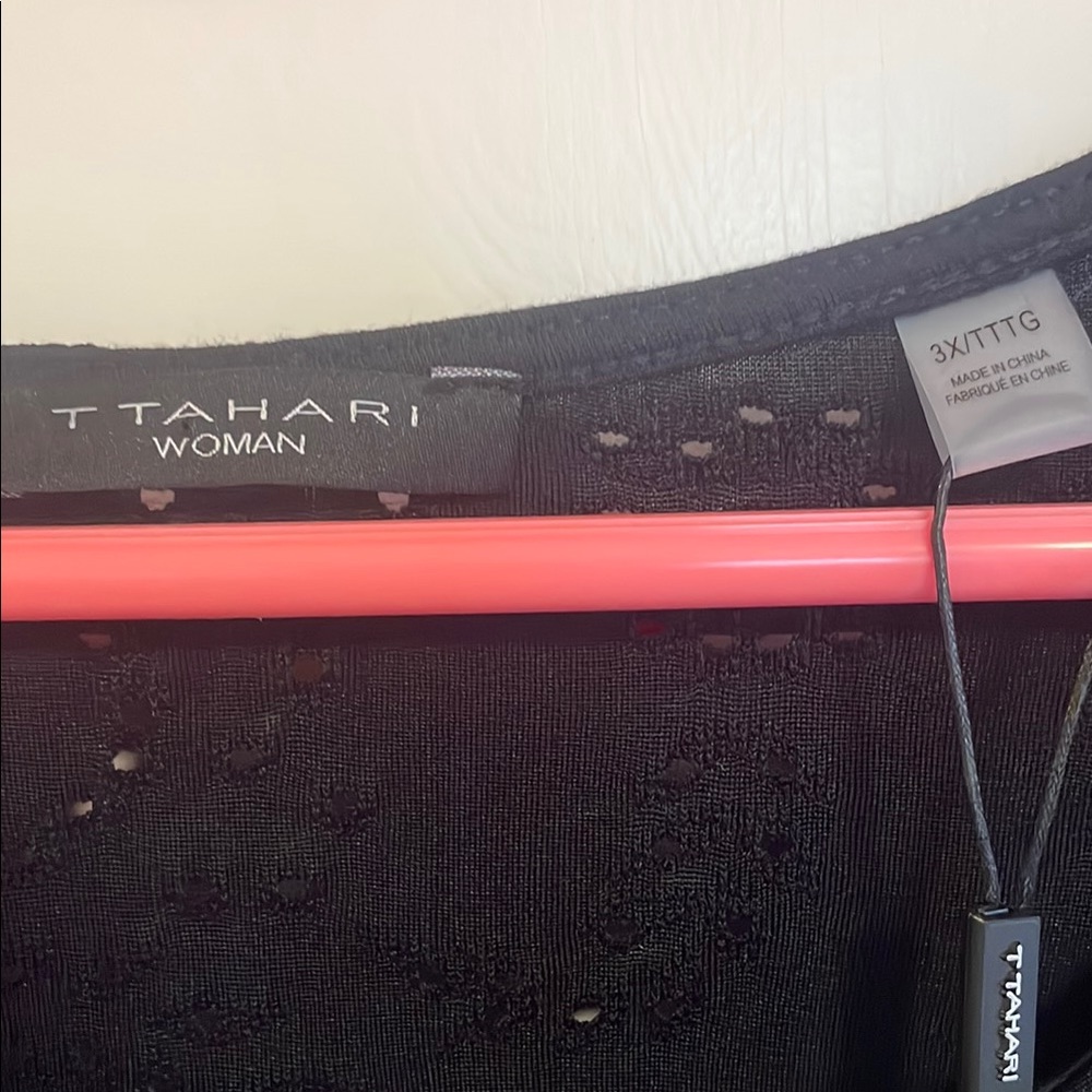 NWT Tahari Black Tee - Picture 2 of 8